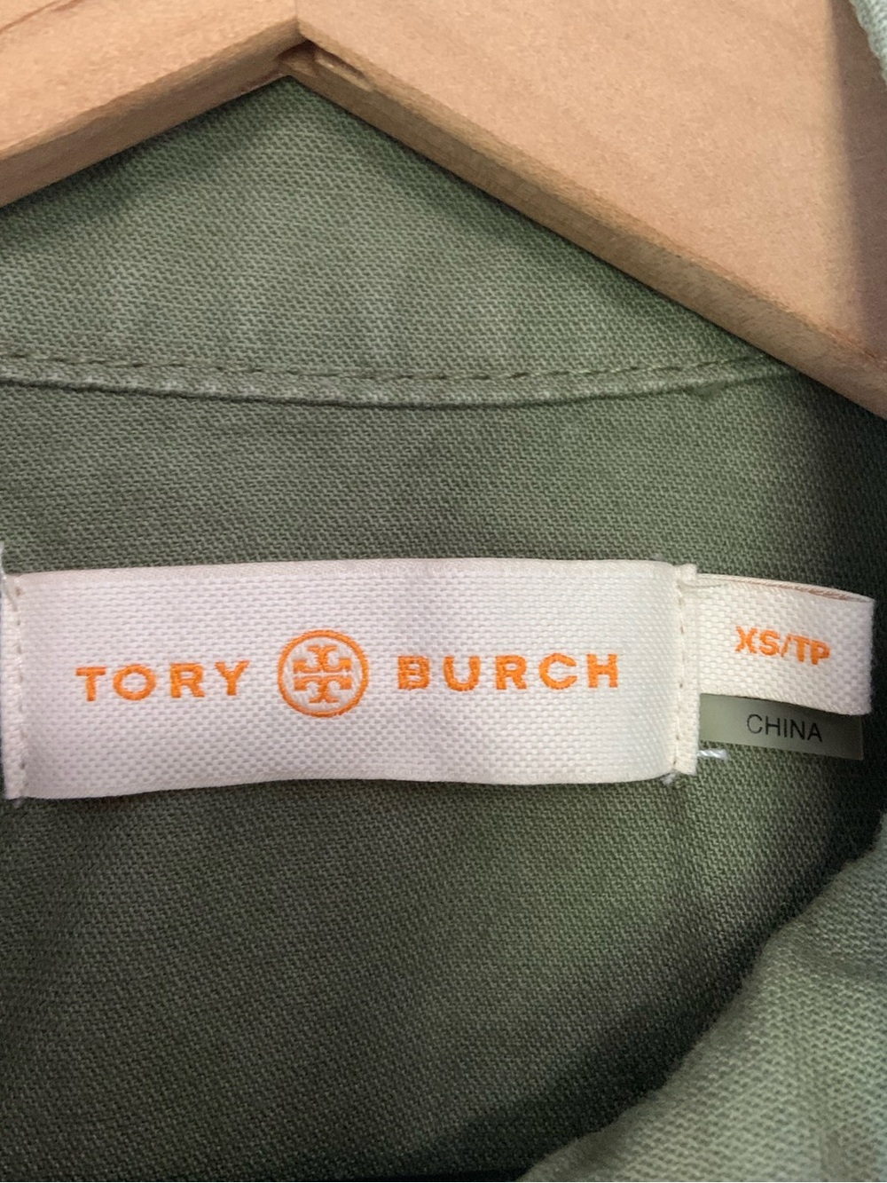 TORY BURCH Field Military Utility Lace Up Jacket Green Size XS - Picture 9 of 16